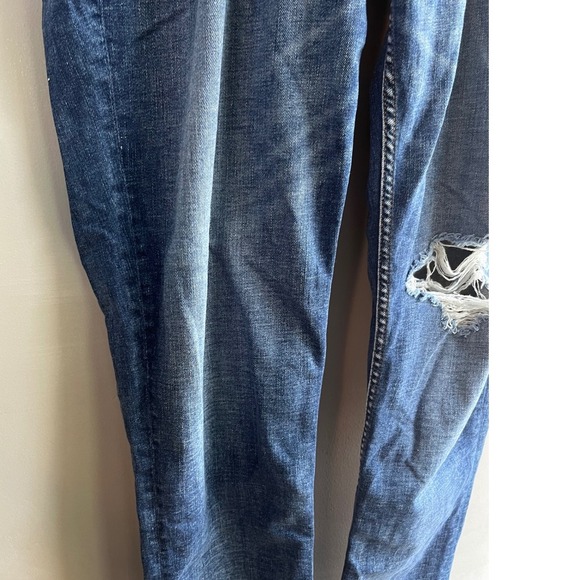 Hudson Jeans Mens 38 Distressed Blue Denim Slim Fit Ripped Knee Casual Pants - Picture 8 of 10